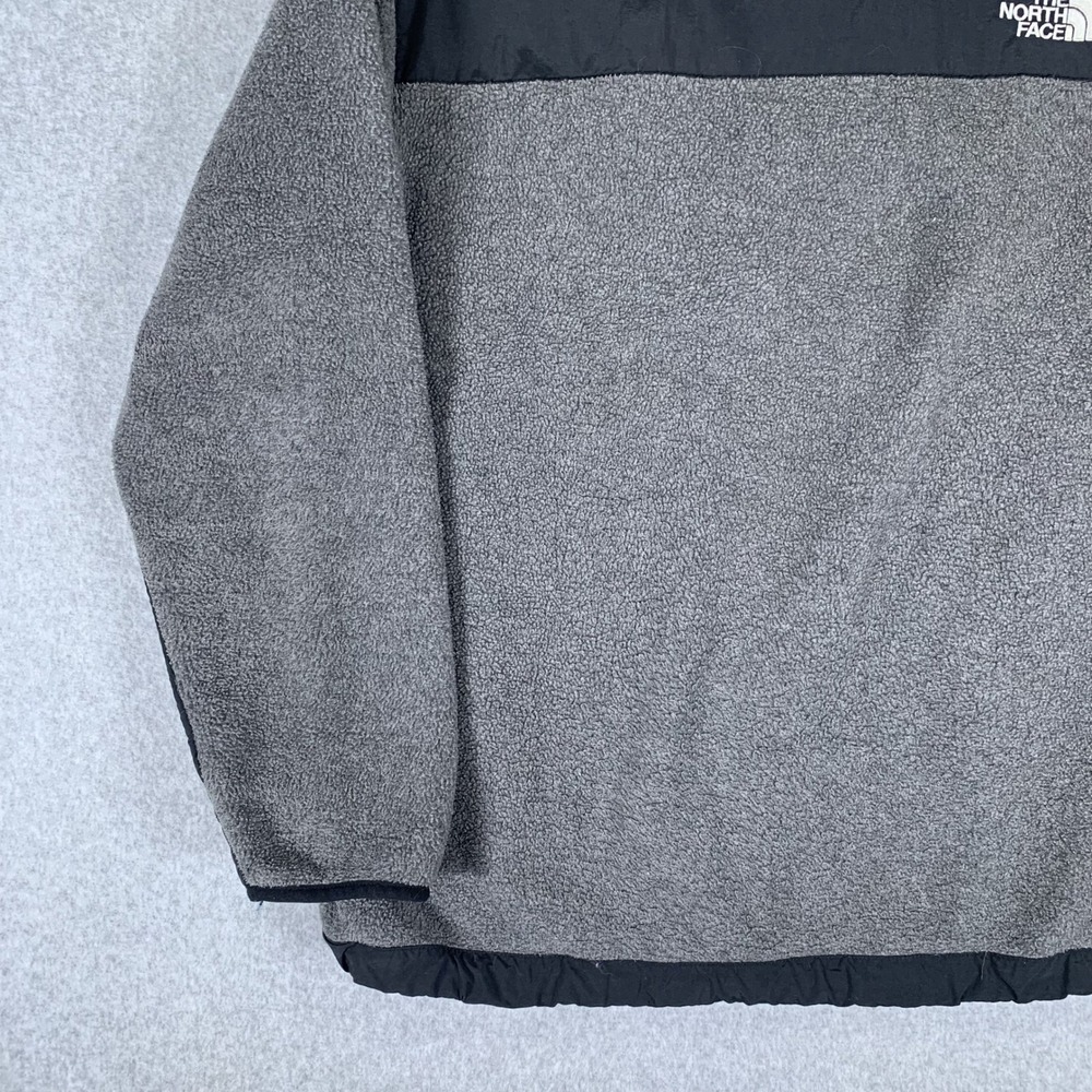 The North Face Denali Fleece Jacket Boys XL Grey Black Polartec Full Zip - Picture 8 of 16